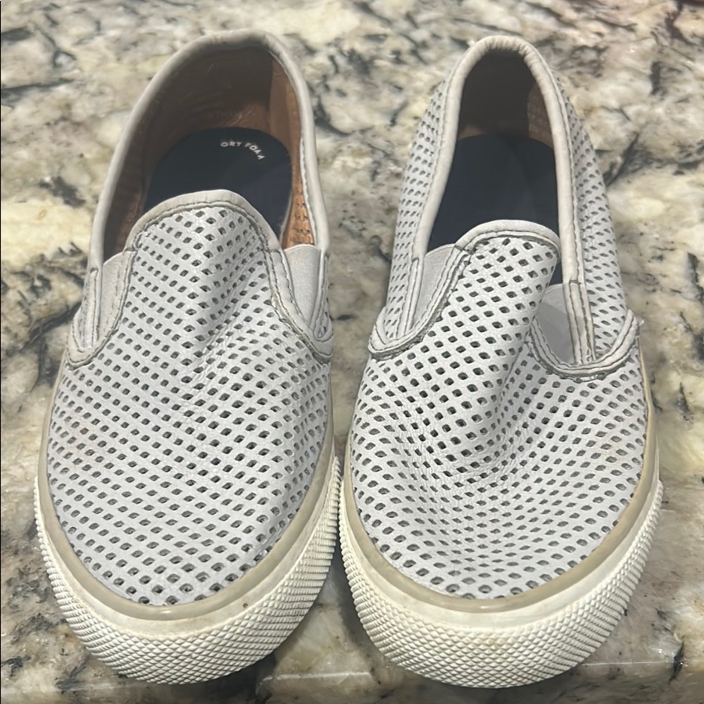 Sperry Gray Loafers with Breathable Design